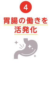 （４）胃腸の働きを活発化